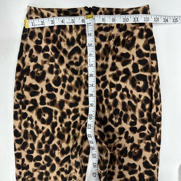 Reformation print straight leg side slit pants size 0 - Picture 6 of 9